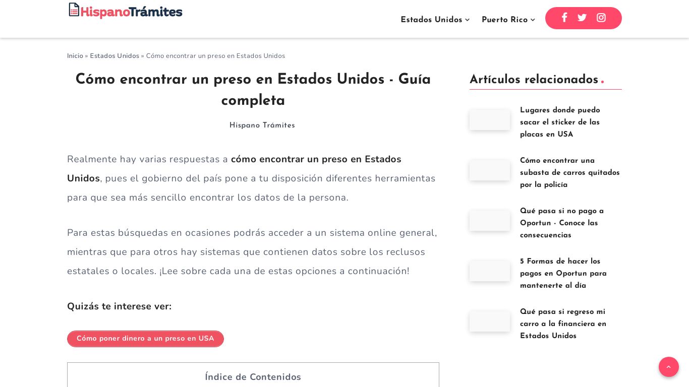 Cómo encontrar un preso en Estados Unidos - Guía 2022 - Hispano Trámites